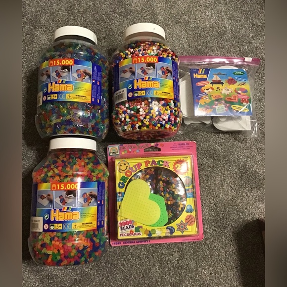 Over 30,000 Perler Beads and over 10 pegboards NEW - Picture 1 of 7